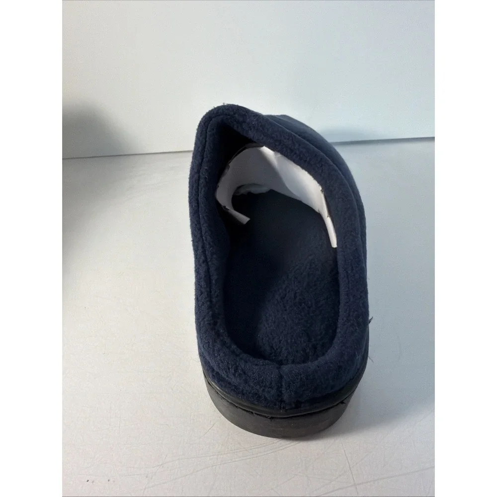 New King Size Comfortable Navy Clog Slip On Slippers Size 10W Men Soft Padding
